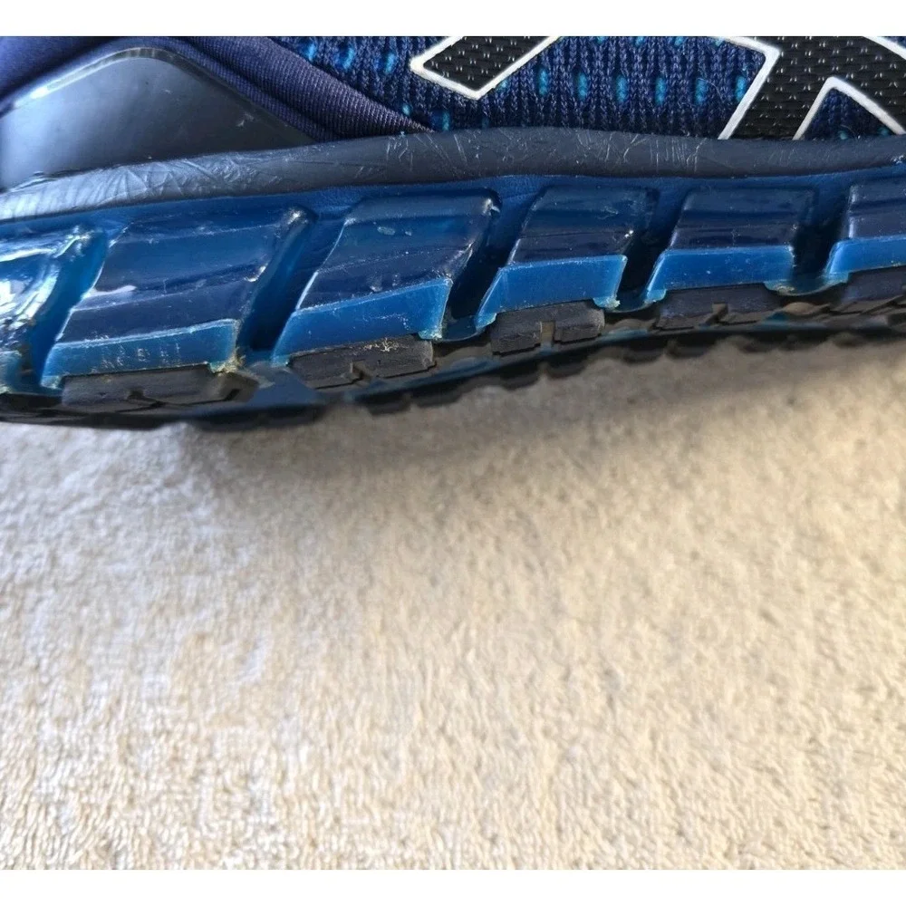 ASICS Gel Quantum 360  Men's Size 12 Blue Suede Running Casual Shoes.